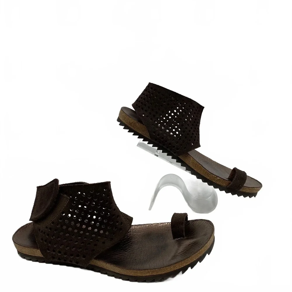 Pedro Garcia Verena Sandals OS | Slip-On Brown Women's Sandals